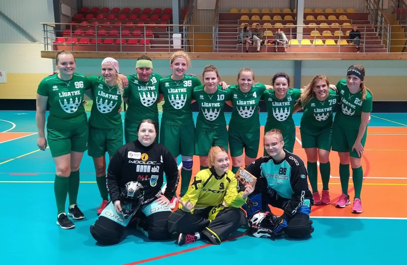 ELVI florbola līga sievietēm startējusi ar debitantes "Līgatnes" uzvaru