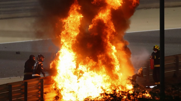 Grožāns atrāda šausminošajā F1 avārijā gūtos apdegumus