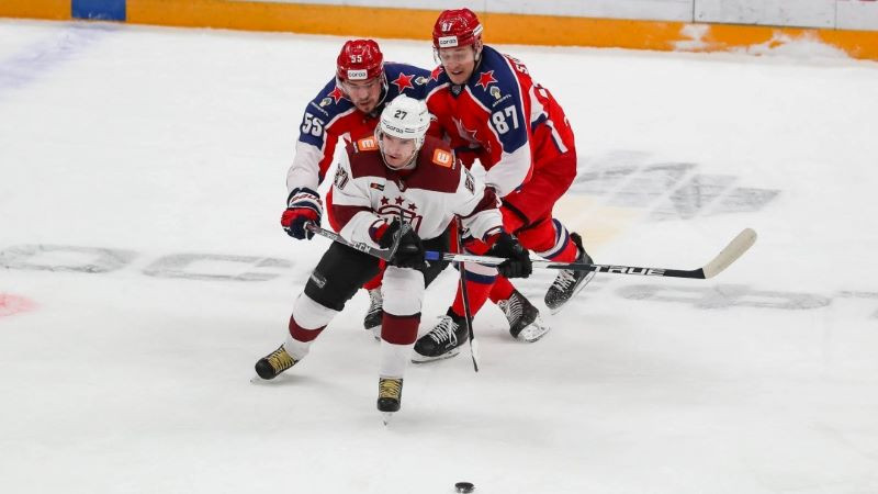 Rīgas "Dinamo" Maskavā viesosies pie KHL vicelīderes CSKA