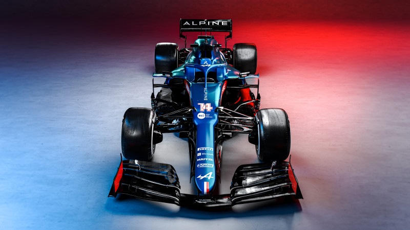 "Alpine" atrāda jauno mašīnu ar F1 sacīkstēs vēl neredzētu krāsojumu