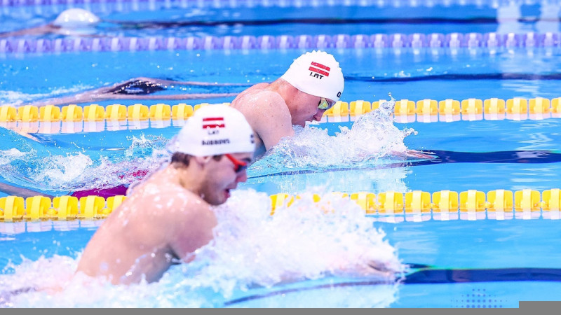 Latvija EČ jauktajā 4x100m kompleksā peldējuma stafetē 26.vietā