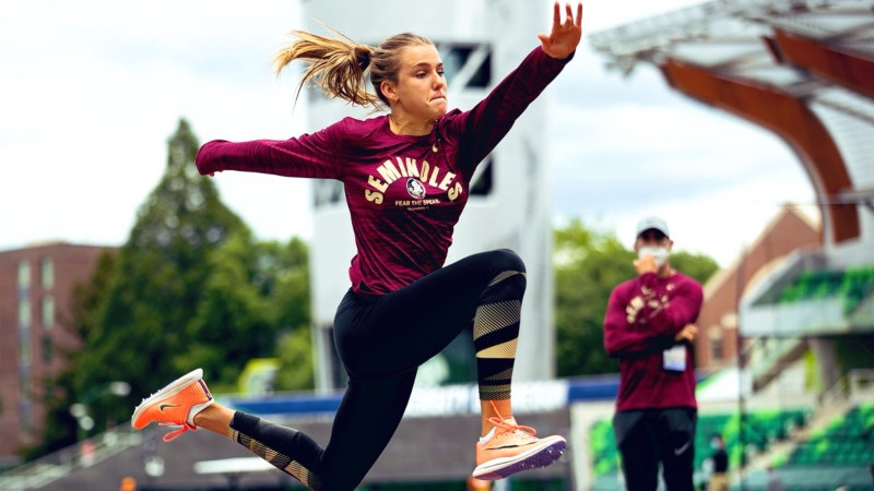 Trīssoļlēcējai Lasmanei piektā vieta NCAA čempionātā