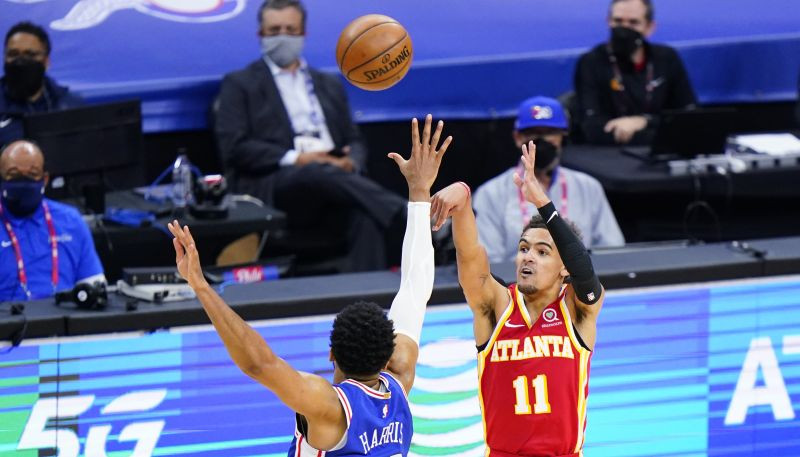 "Hawks" atspēlējas no -26 un uzvar "76ers"; "Clippers" bez Lenarda uzvar "Jazz"