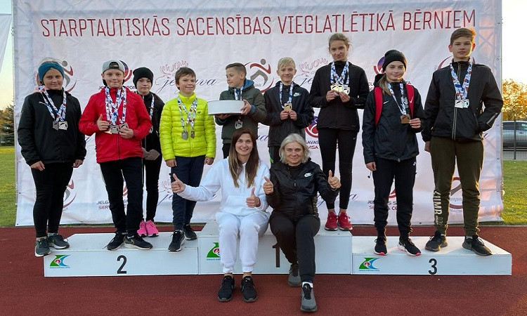 Jelgavā aizvadītas starptautiskās vieglatlētikas sacensības bērniem