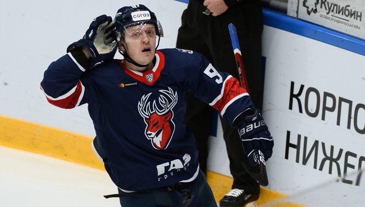 ''Torpedo'' hokejists Tjanuļins gūst, iespējams, skaistākos vārtus KHL sezonā