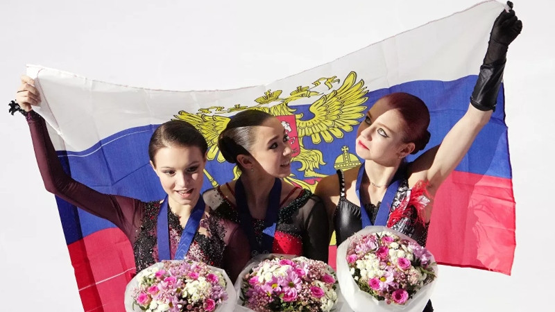 Krievijas daiļslidotājas ieņem Eiropas čempionāta pjedestālu