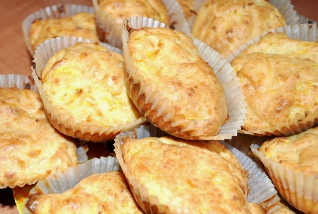 Kabaču un biezpiena keksiņi (mafini)