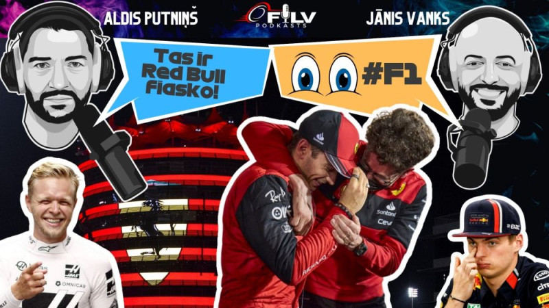 Klausītava | F1.lv podkāsts: "Ferrari" dubultuzvaras Bahreinā, "Red Bull" nefinišē