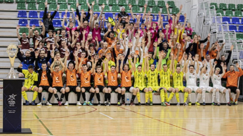 Rīgas kausa izcīņā telpu futbolā triumfē ''New Project''