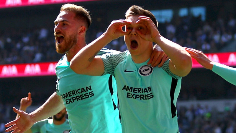 Trosārs mača izskaņā izrauj ''Brighton'' uzvaru viesos pret ''Tottenham''