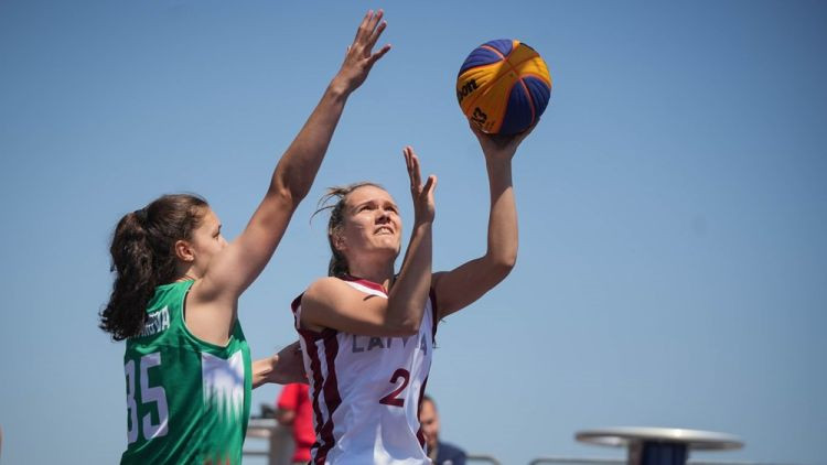 Vihmane ar diviem tālmetieniem izrauj uzvaru 3x3 basketbola U-23 izlasei