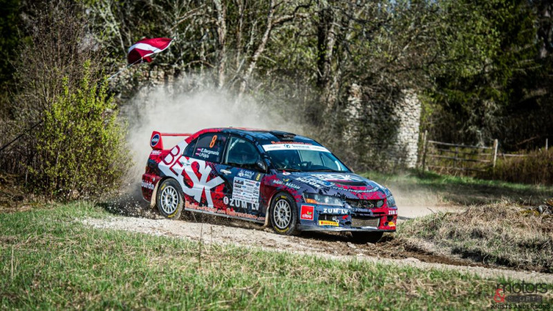 Bergmaņa un Baloža ekipāžām pjedestāls Igaunijas rallijā