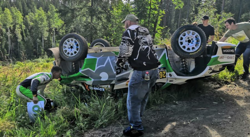 Somijas WRC treniņos ātrākais Rovanpera, Grjazinam avārija un rallijs beidzies