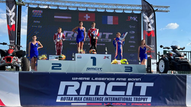 Latviešu kartingists Strēle cīnās par uzvaru leģendārajā Lemānas trasē