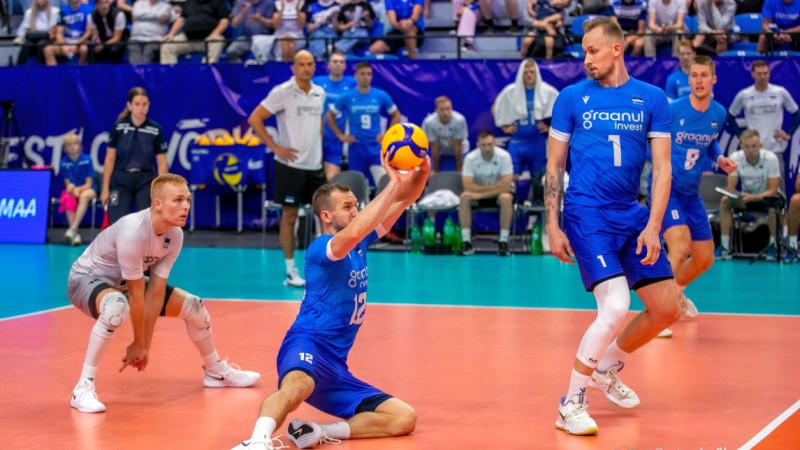 Igaunijas volejbolisti vēlreiz zaudē beļģiem, taču kvalificējas EČ finālturnīram