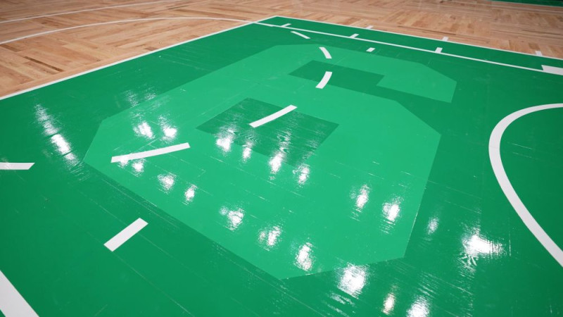 ''Celtics'' godina Raselu ar viņa numura attēlošanu uz spēļu grīdas