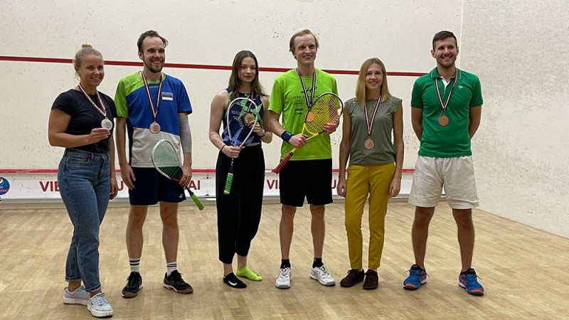 Baltijas čempionātā skvošā uzvar igauņi, jelgavniece Lulle izcīna bronzu