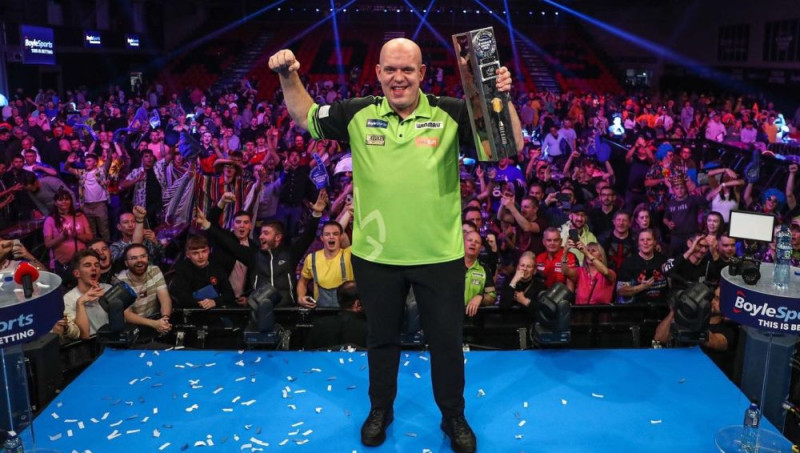 Šautriņu metējs Van Gervens sesto reizi karjerā triumfē ''World Grand Prix''