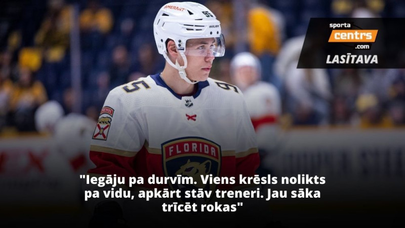 Treniņā ar NHL zvaigznēm - draftētais Vilmanis apgūst Floridu un Kanādu