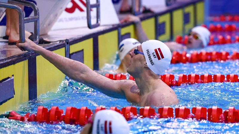 LČ peldēšanā Feldbergam uzvara un pāri 800 FINA punktiem