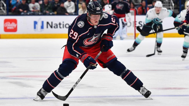 ''Blue Jackets'' uzbrucējs Laine traumas dēļ komandai nepalīdzēs sešas nedēļas