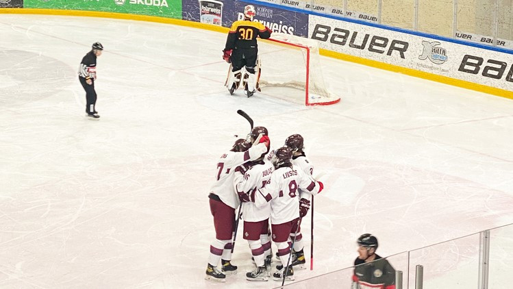 Latvijas U18 valstsvienība pēdējā pārbaudes spēlē pārspēj vāciešus