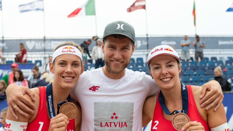 Samoilova/Graudiņa triumfē Jūrmalas "Beach Pro" bronzas trillerī