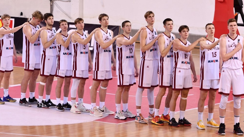 U20 basketbolisti notur iekrāto pārsvaru pret Gruziju un finišē 13. vietā B divīzijā