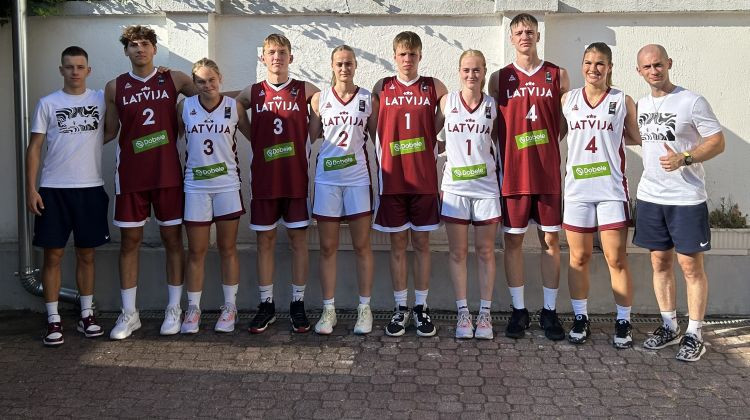 Puiši grauj ar 22:0, Latvijas 3x3 izlases turpina cīņu par iekļūšanu Eiropas U-17 čempionātā