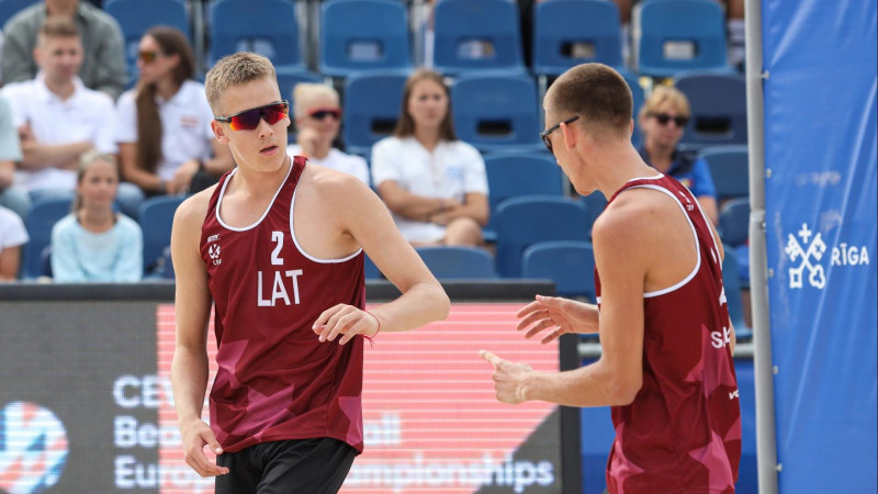 U18 EČ: Jaundžeikars/Šalkovskis sāk ar divām uzvarām, Ēberei/Ginterei zaudējums