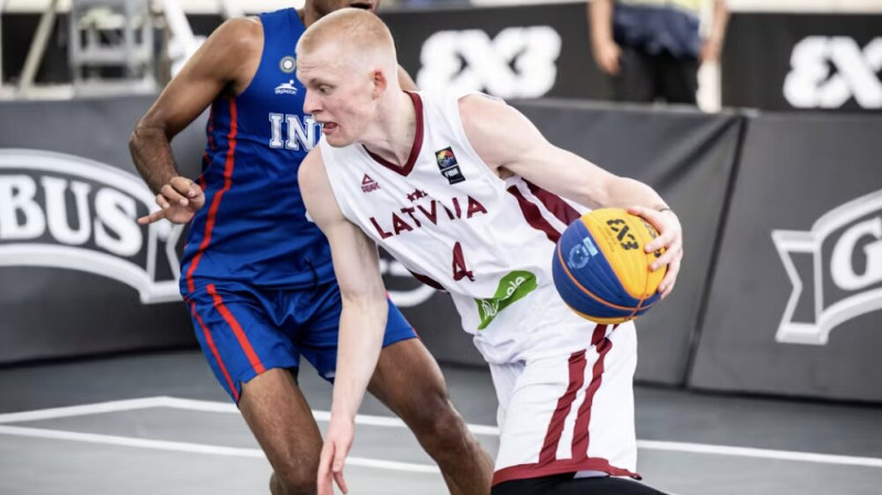 Latvijas vīriešu 3x3 basketbola izlasei U18 PK trīs uzvaras četrās spēlēs