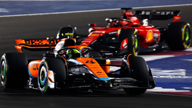 Noriss: "Mēs varam sadeldēt "Ferrari" komandas 79 punktu pārsvaru"