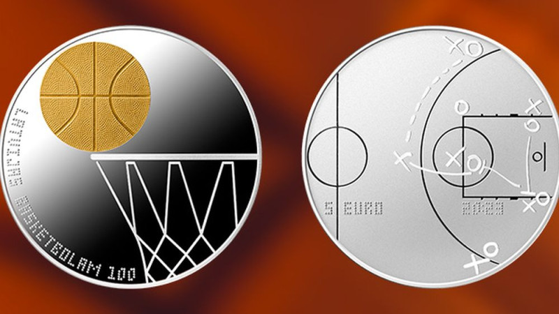 Latvijas Banka izlaiž Latvijas basketbolam veltītu monētu