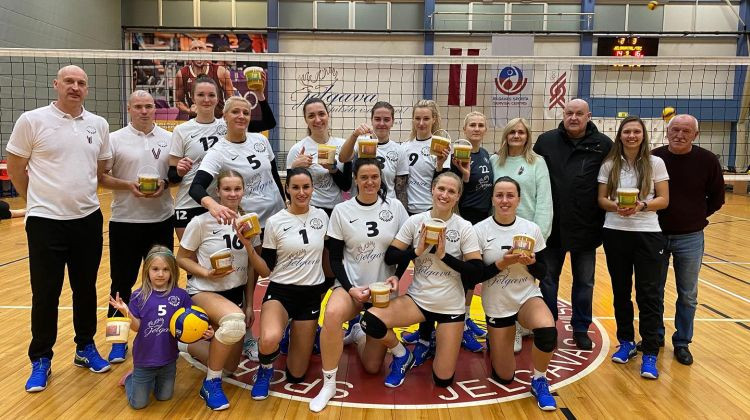 "Jelgavas" un RVS/LU volejbolistes Baltijas līgas spēlēs tiek pie uzvarām