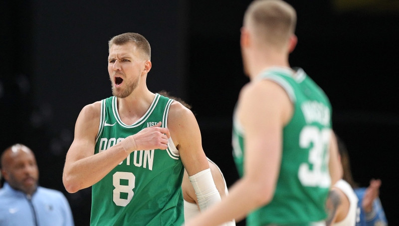 Ar spēcīgu sniegumu mājās "Celtics" un Porziņģis liek pamatus titula izredzēm