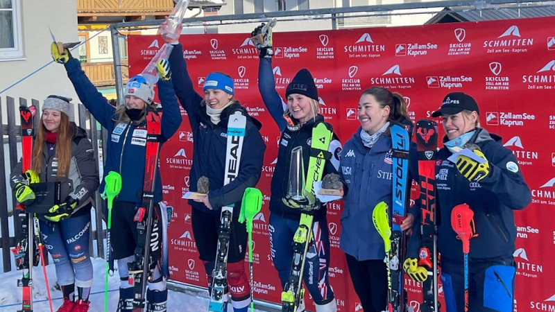 Ģērmane izcīna uzvaru EK slalomā Austrijā ar gandrīz sekundes pārsvaru