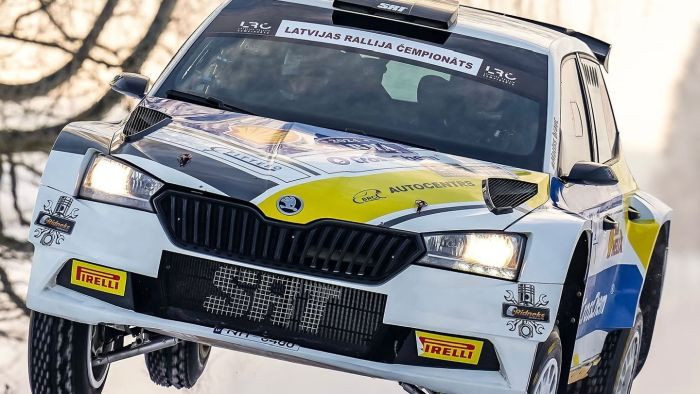 Kaurs uzvar rallijā "Sarma", Blūms pārspēj Mežaku ar 0.46 sekunžu pārsvaru