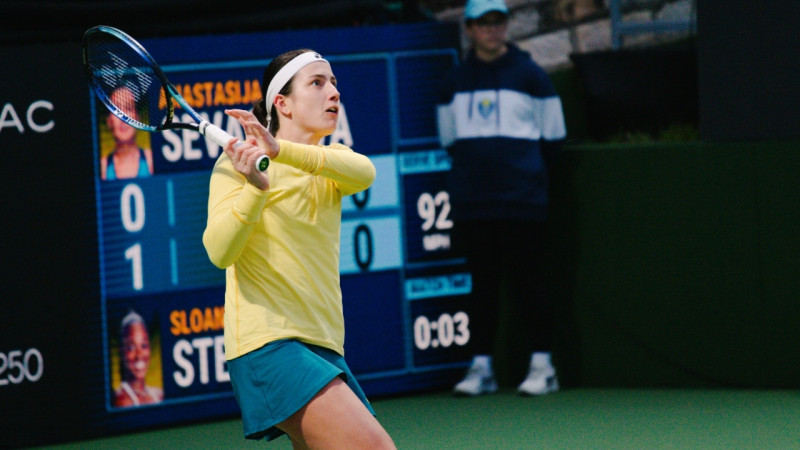 Sevastova izmanto lietus pauzes un pārņem iniciatīvu, apspēlējot 40. raketi