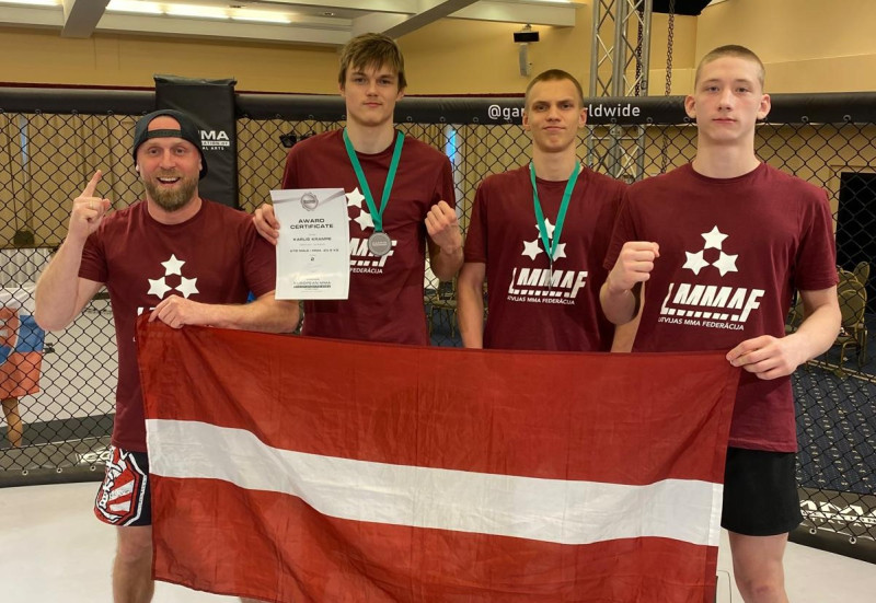 Koroļovam un Krampem Eiropas MMA čempionātā junioriem - sudrabi