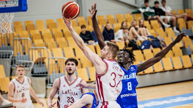 Latvijas izlases B sastāvs vēlreiz tiek galā ar Somijas jaunajiem talantiem