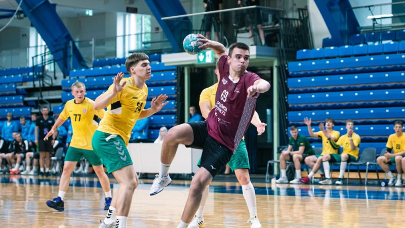 Latvijas U20 hanbola izlasei pārbaudes spēlē neizšķirts prer Lietuvu