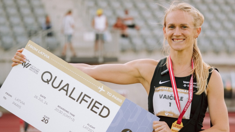 Vaičule Latvijas čempionāta 400 metru skrējienā nodrošina ceļazīmi uz Parīzi