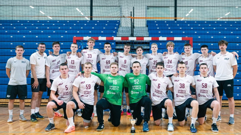 U20 handbola izlase pārbaudes spēļu turnīrā iegūst otro vietu