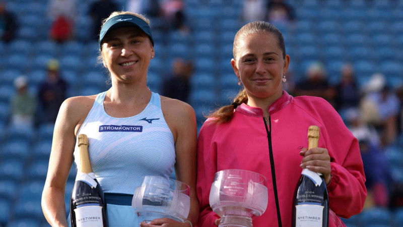 Video: Ostapenko un Kičenoka tiek suminātas kā Īstbornas čempiones