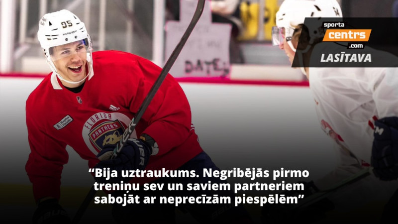 Vilmanis: NHL līguma parakstīšana, satraukuma pilnais treniņš ar izlasi