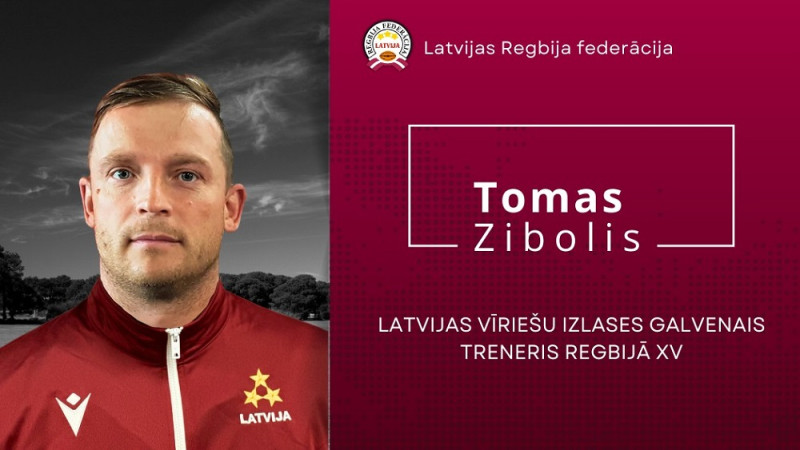 Latvijas regbija izlasi vadīs lietuvietis Toms Zibolis