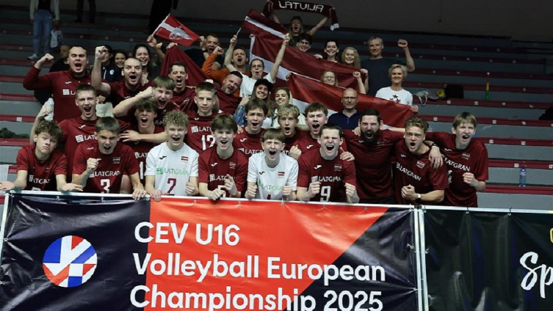 Latvijas volejbolistiem veiksmīga izloze Eiropas U-16 čempionāta finālturnīram