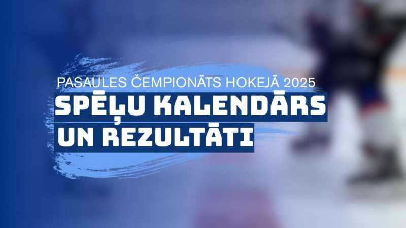 PČ 2025 SPĒĻU KALENDĀRS UN REZULTĀTI