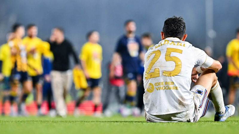Bijusī Itālijas čempione un ČL fināliste "Sampdoria" pirmoreiz izkrīt uz Itālijas C Sēriju