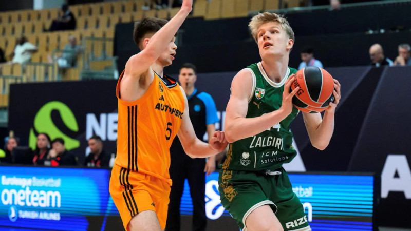 Jauniešu Eirolīgā Kuruca "Žalgiris" par vienu punktu pārspēj Andževa "Real"